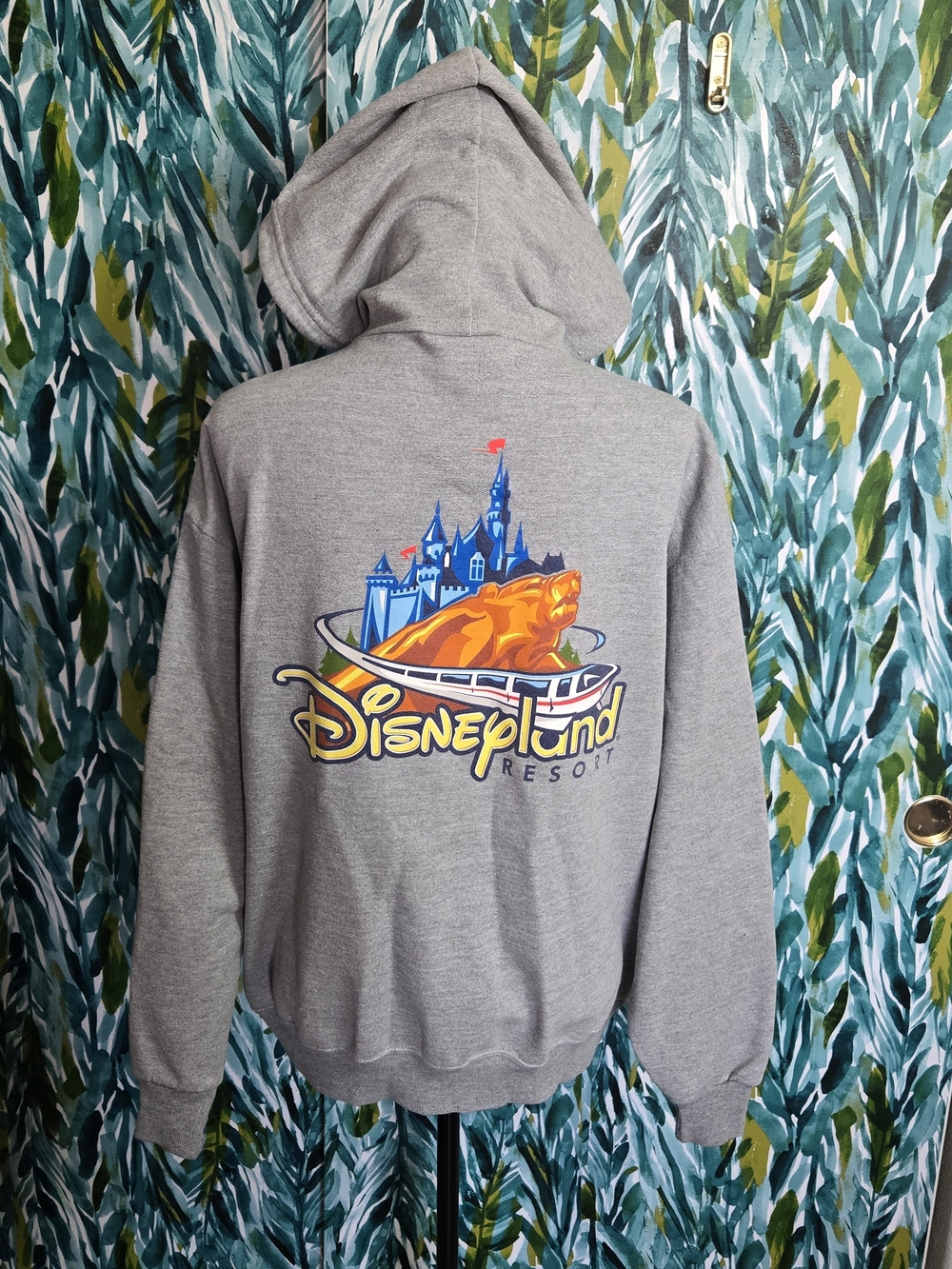 Disneyland Resort Gray Hooded Sweatshirt with California Adventure Back